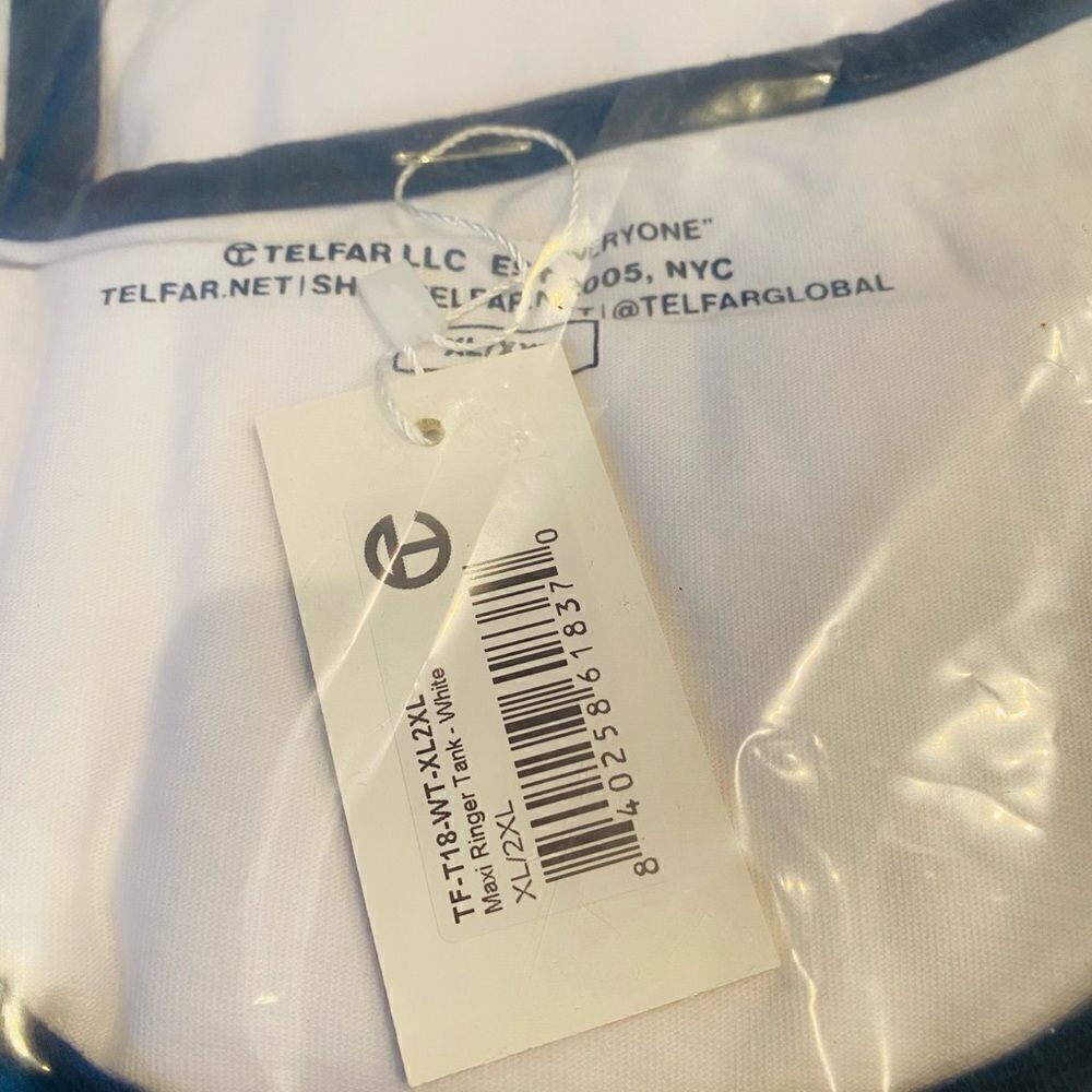 Telfar White Maxi Length Tank Size XL/2XL Unisex - Picture 7 of 9